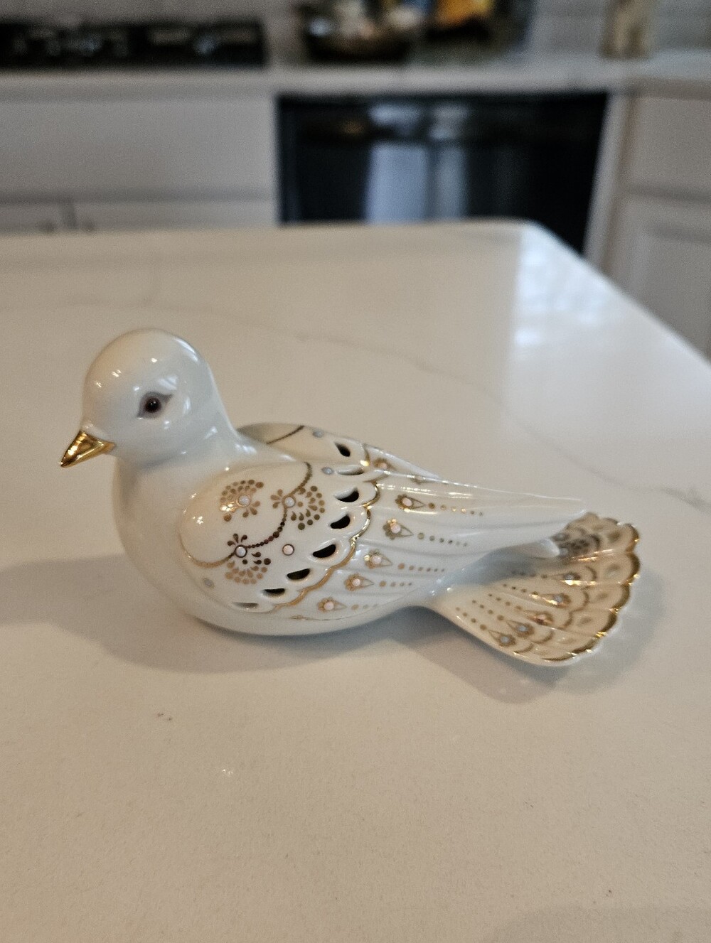 Lenox Jewels of Light dove figurine